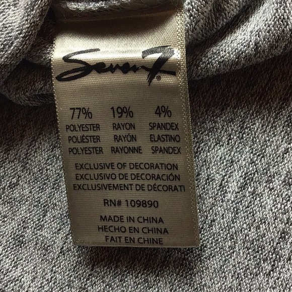 Seven7 Stretch Top Long Sleeve Pearl Beads Size 3X - Picture 8 of 8